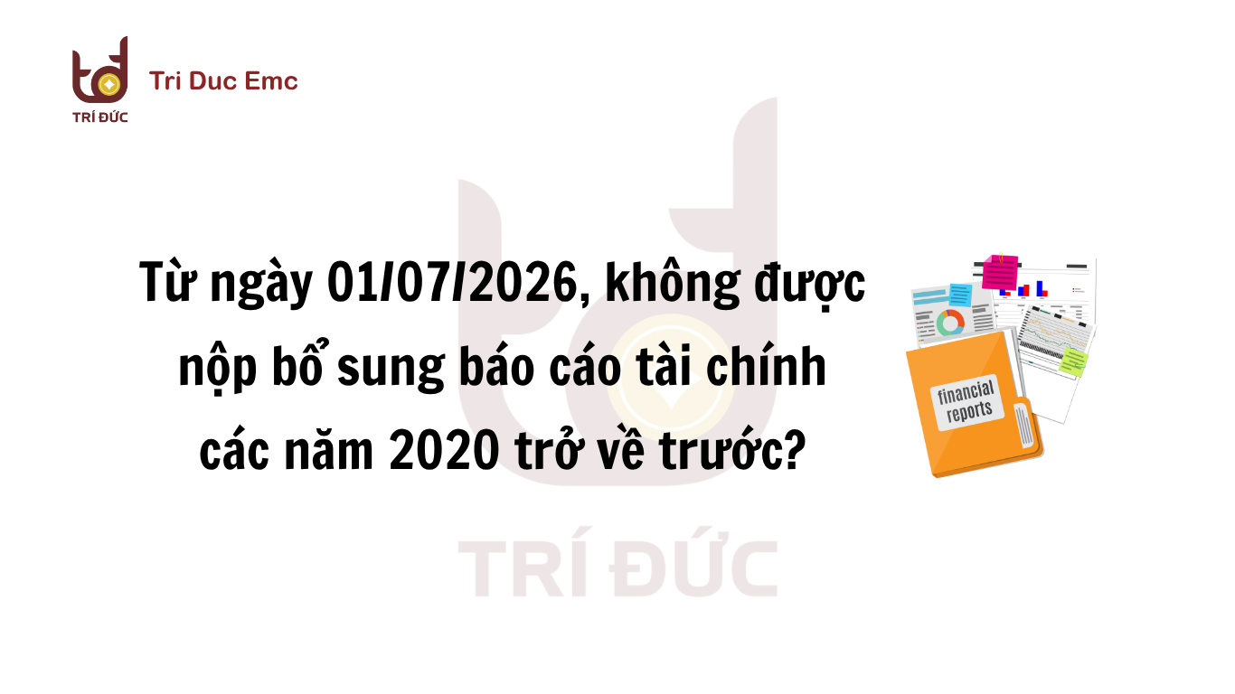 Khai bổ sung báo cáo tài chính